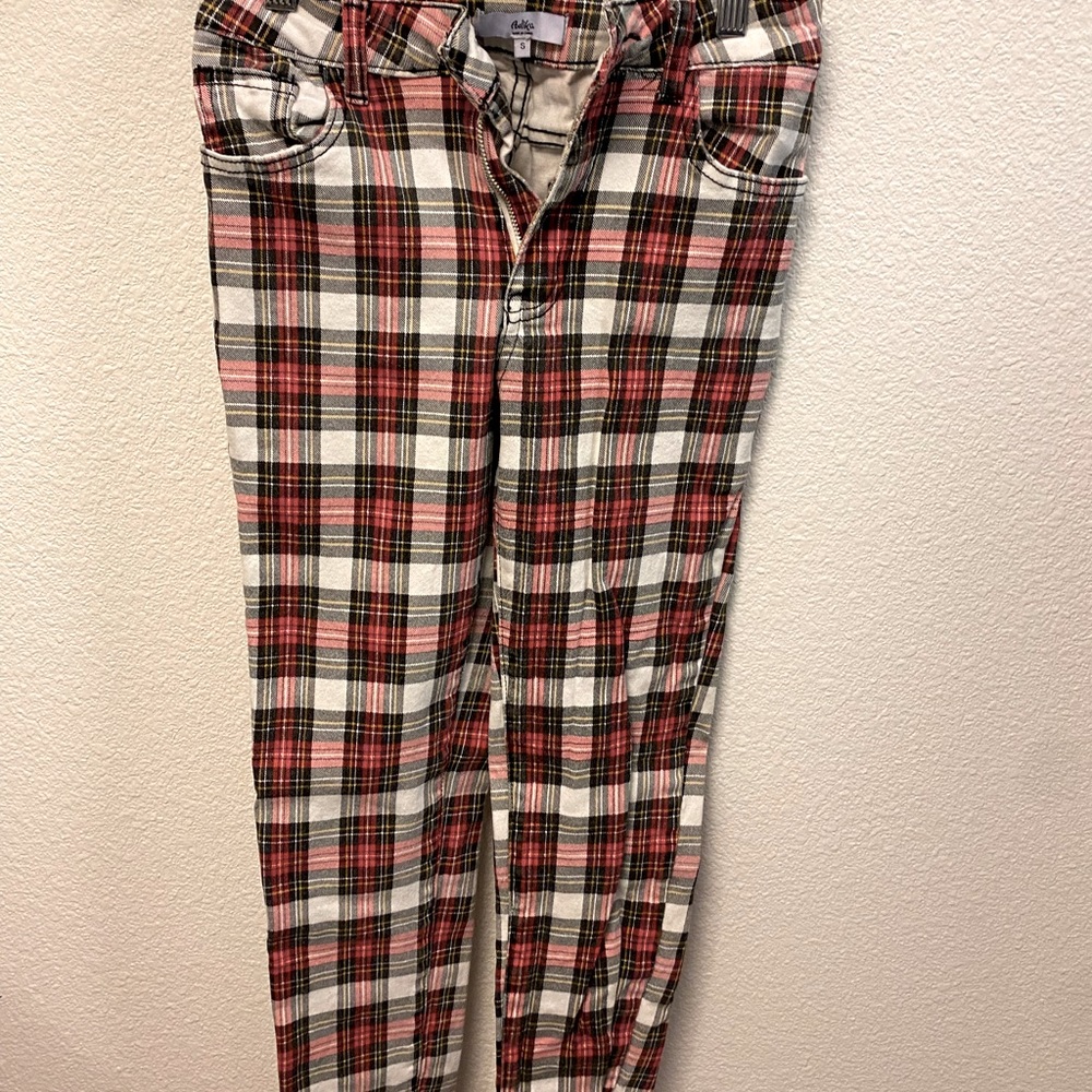 Checkered jeans